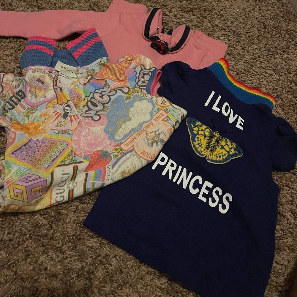 Gucci baby girl onesies